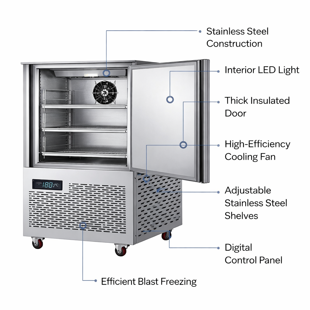 CryoMax UltraTemp Stainless Blast Freezer